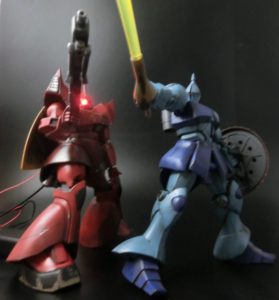 前回、出展したゲルググとのツーショット