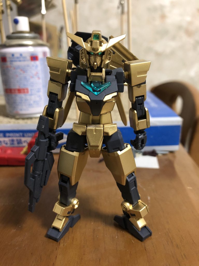 コア完成!
ちなみにトップコートはゴールド部分が光沢、それ以外はつや消しです。