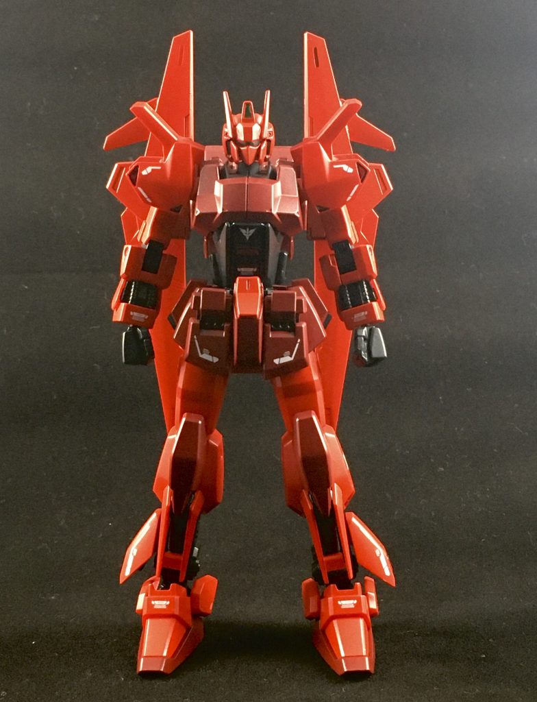 そして出来上がったのがこちら
機体各所にRGシナンジュの別売りデカール貼っつけてます