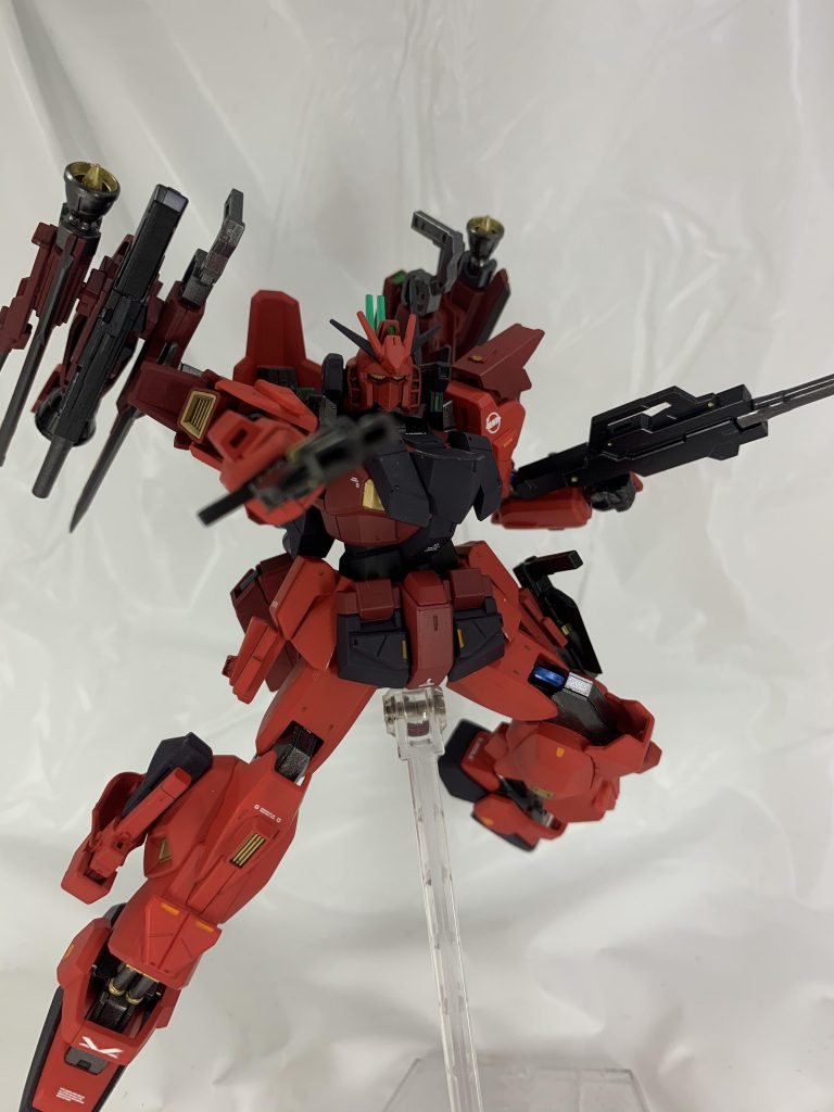 ガンダムマーク レッドウォーリア 焼きそばヘッドさんのガンプラ作品 Gunsta ガンスタ