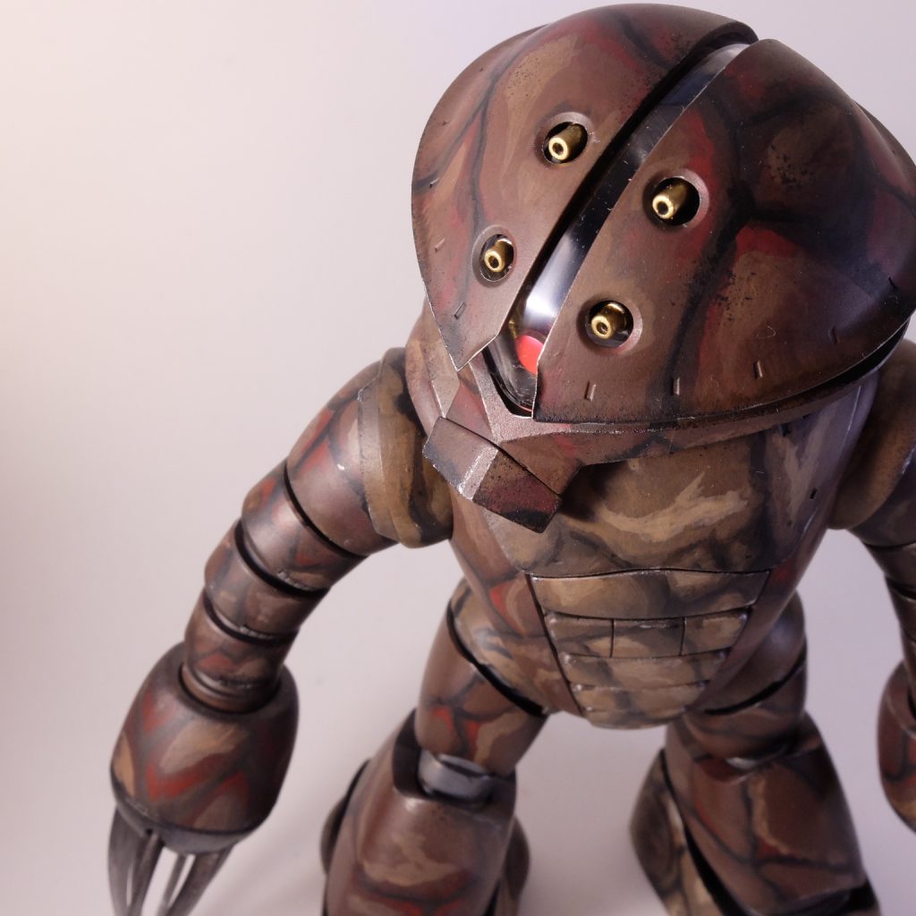 筆塗り迷彩アッガイ–4枚目/制作者：@raw_gun