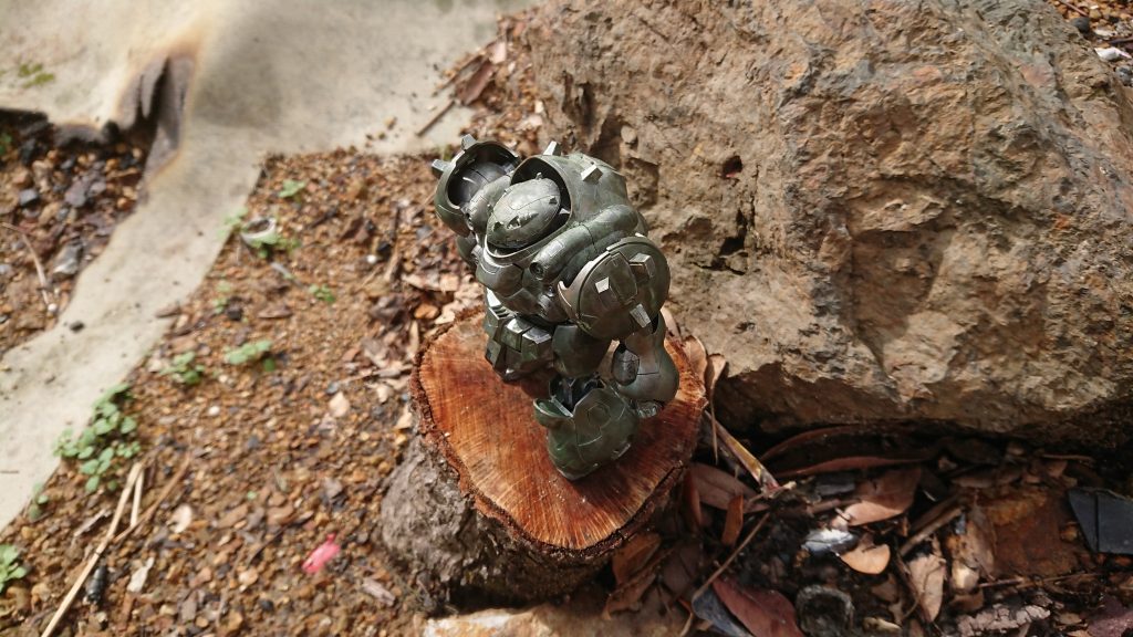 ジオラマにつきましては完成度が余りにも酷いため、こちらのグシオンのみ投稿しました。