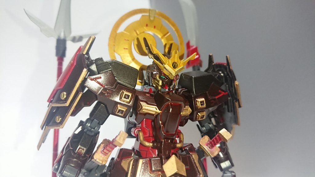 色が暗くてうまく写りませんが、カメラアイは緑です。