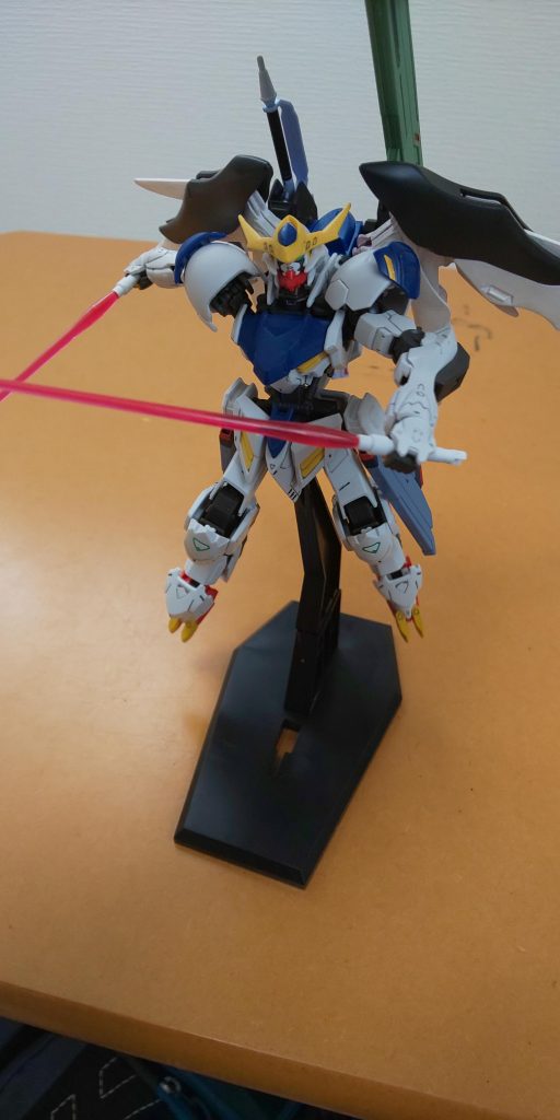 ラケルタビームサーベル。ちゃんと連結も出来ます。搭乗者のタクマは長物が好きなので使用頻度は少なめですが。