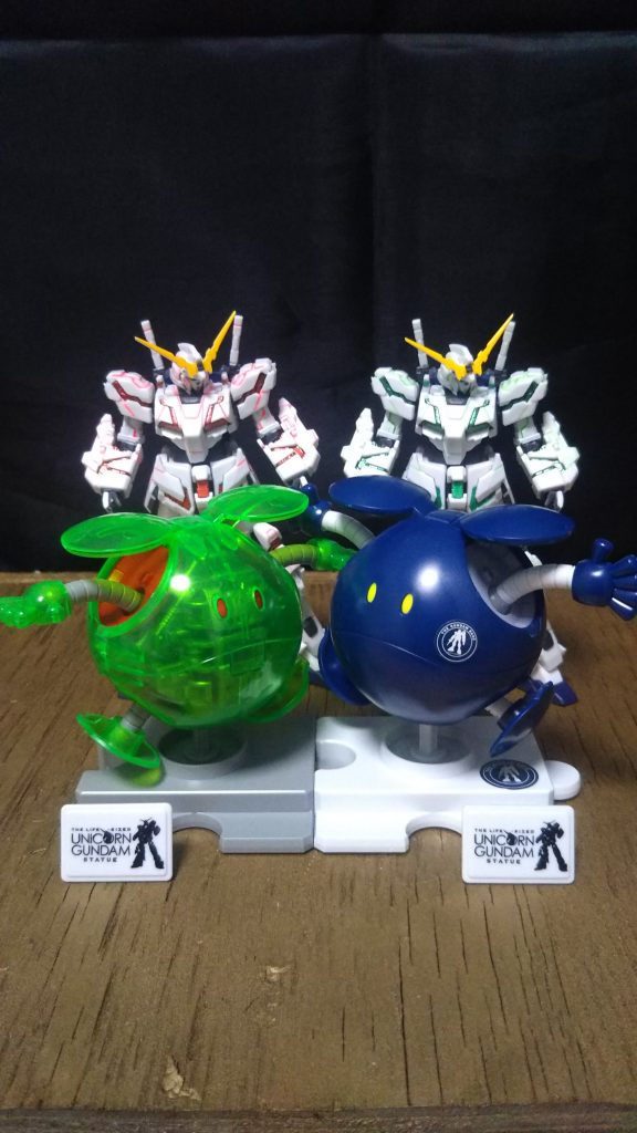 春に仙台のガンダムベースイベントで購入のハロの仲間と共に。