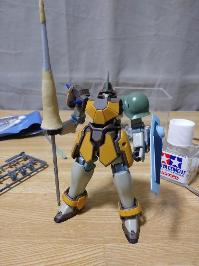 パテ盛り、各部調整