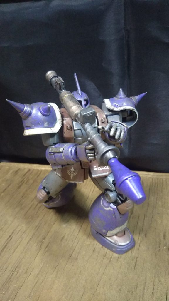 フィルタリング、焼鉄色スポンジポンポン、カッパードライブラシ。トゲトゲ先の銀チョロ。