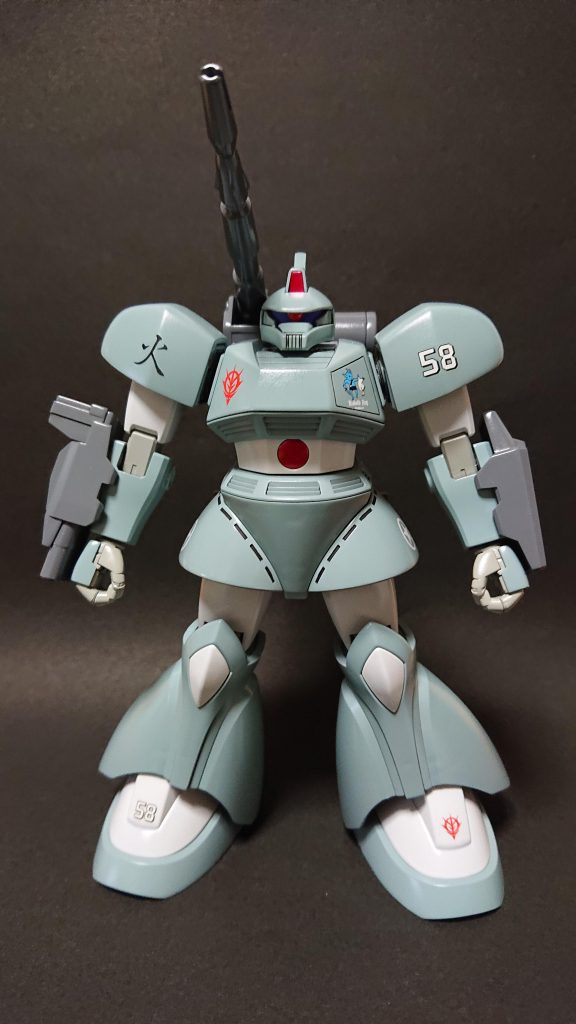 火のデカール結構気に入ってます。
火力（かりょく）の火（か）！！
撃つべし！！
お腹んとこ赤く塗装したらいい感じです
ハイメガキャノン撃てそうです←