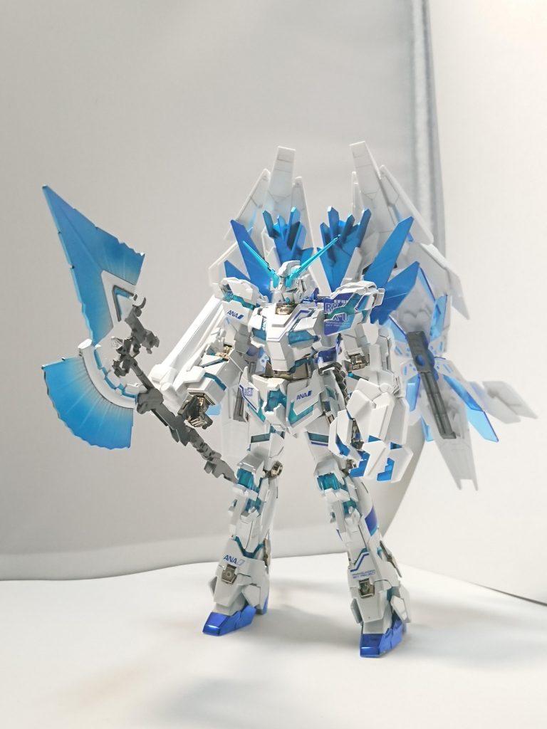 元々本体のANAは非常に美しいキットと定評がありますので武器とアームドアーマー系のみ塗装してます。