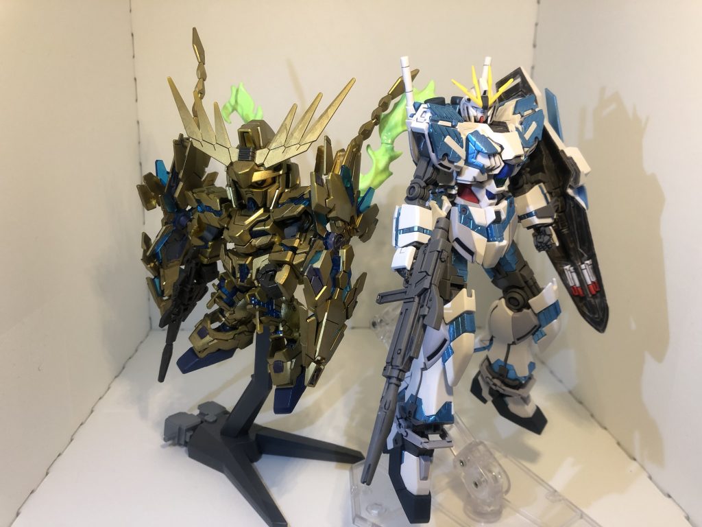 似た時期に作ったクロスシルエット フェネクスと
あったかもしれない未来
本編は悲しい感じになってしまいましたが、
MS2体と戦艦の幼なじみ小隊も見たかった
マクロスみたいになりそう