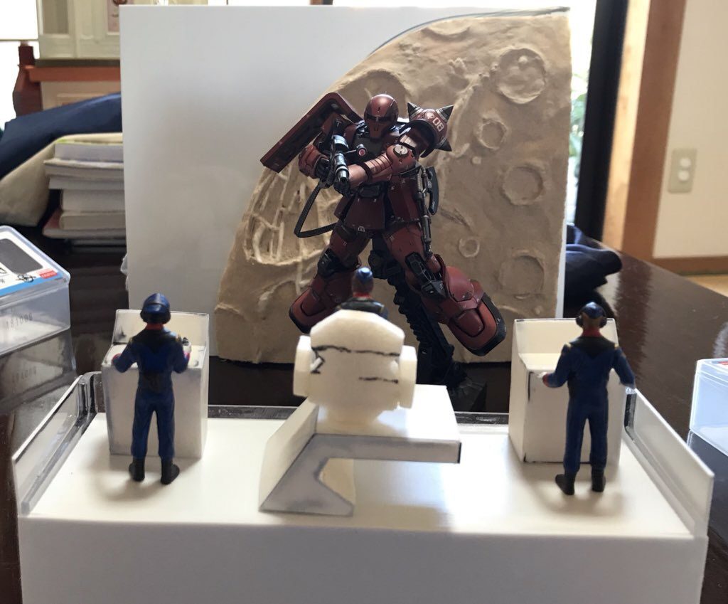 大まかな工作が完成したところです。ここからディティールアップを図りました。