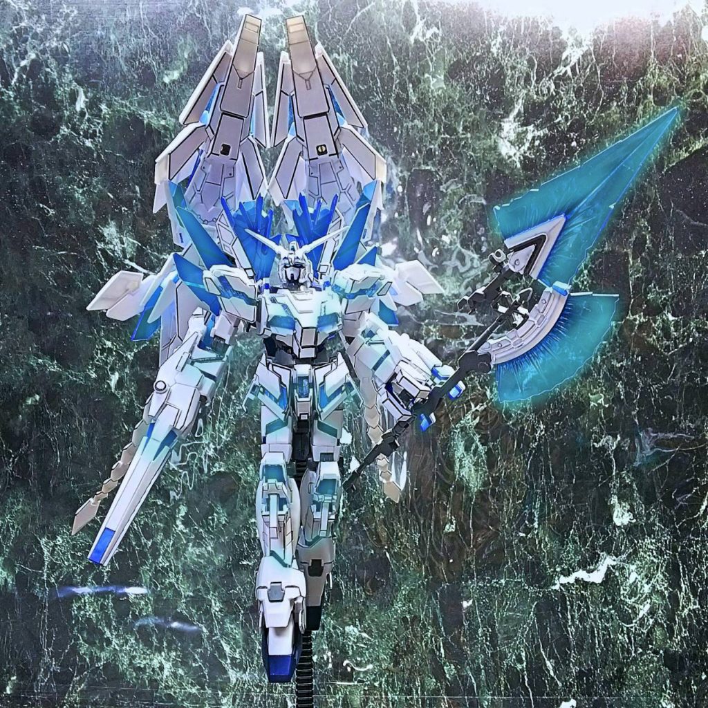 ビームジャベリンはMG版に寄せてホワイト基調にしました。