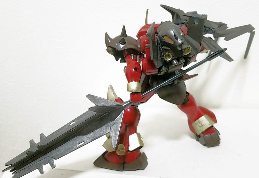 後ろ
重装備なのでバーニアを増設