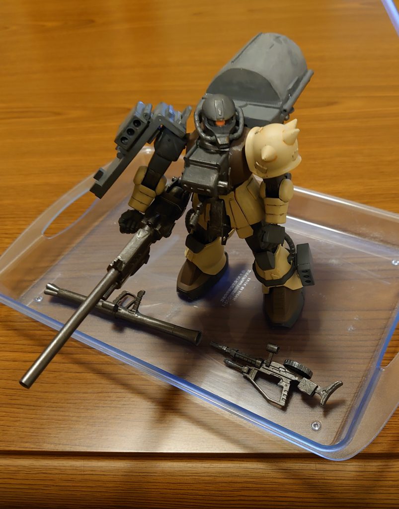 胸部はプラ板で作りました