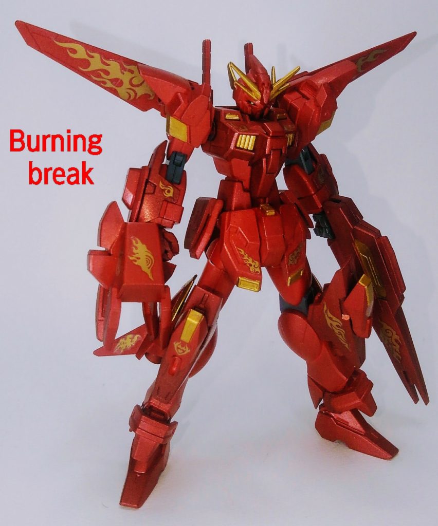 全体に炎のデカールを貼りました！
水転写デカールは初めて使いました～