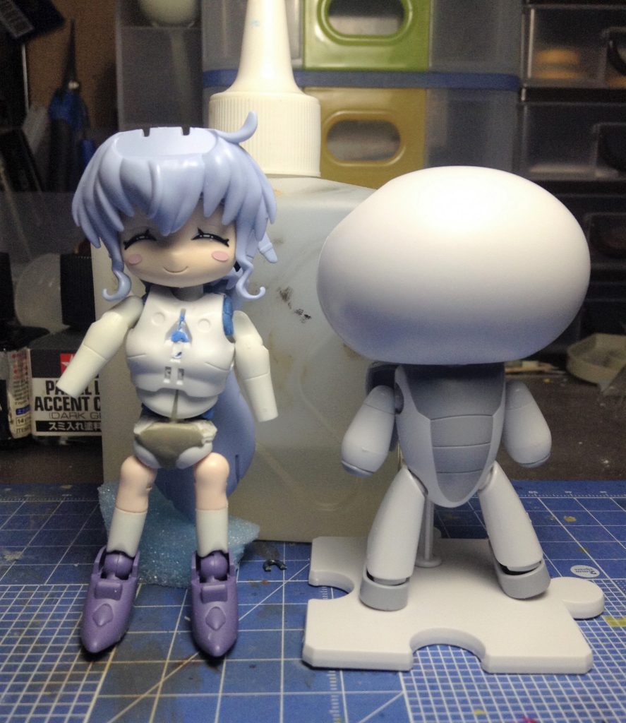 制作初期段階。 モビルドールからいろいろ持ってきて合わせてます。