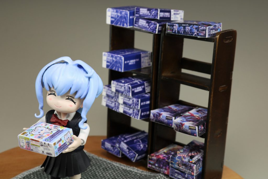 積み終えて、意気揚々と「きゃらがい」を作ることにしたサラちゃん