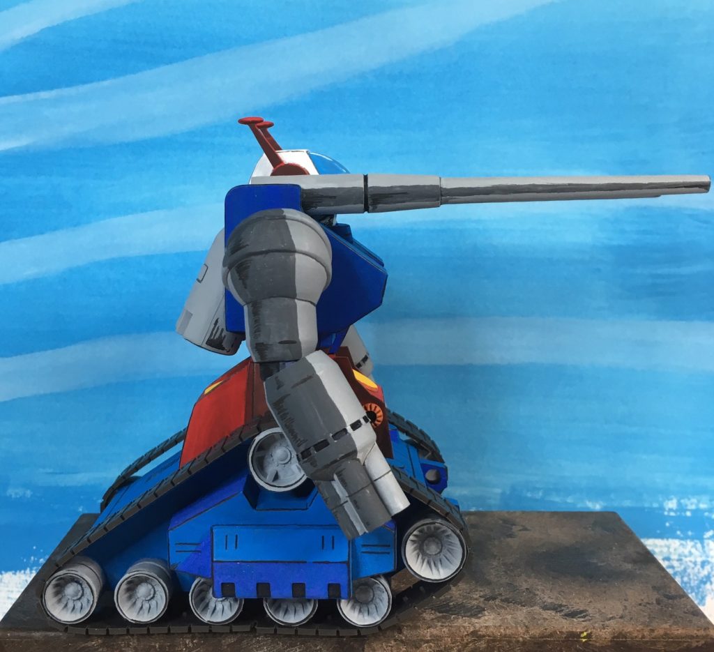 腕と砲身の影はもう少し明るいほうが良かったと思います。