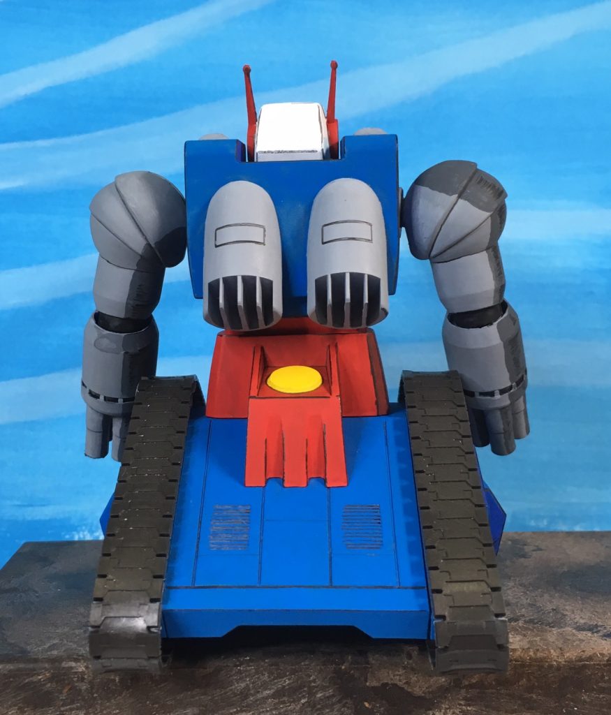 見えない後方には影を書き入れず手抜きしています。