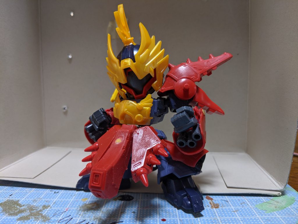 仮組み。これが一番かっこいい…(ºωº;≡;ºωº )