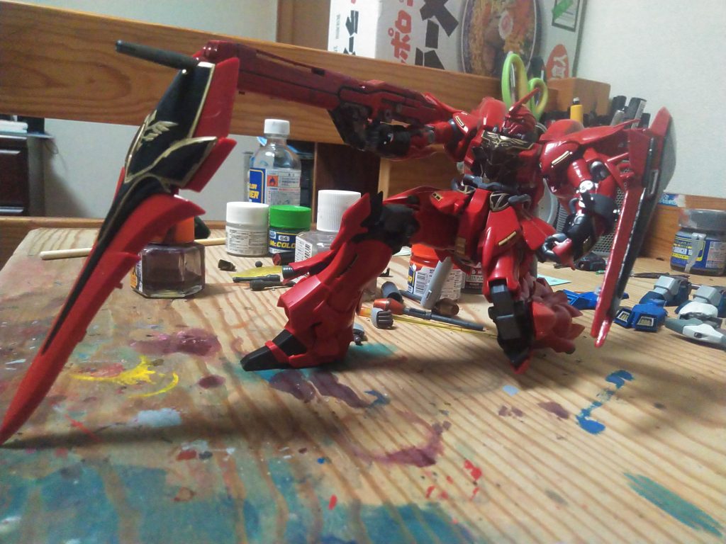 意外にもできる輝き撃ち。
嵐の〜中で輝い〜て〜♪www
今思えば、08MS小隊ネタ満載ですね。