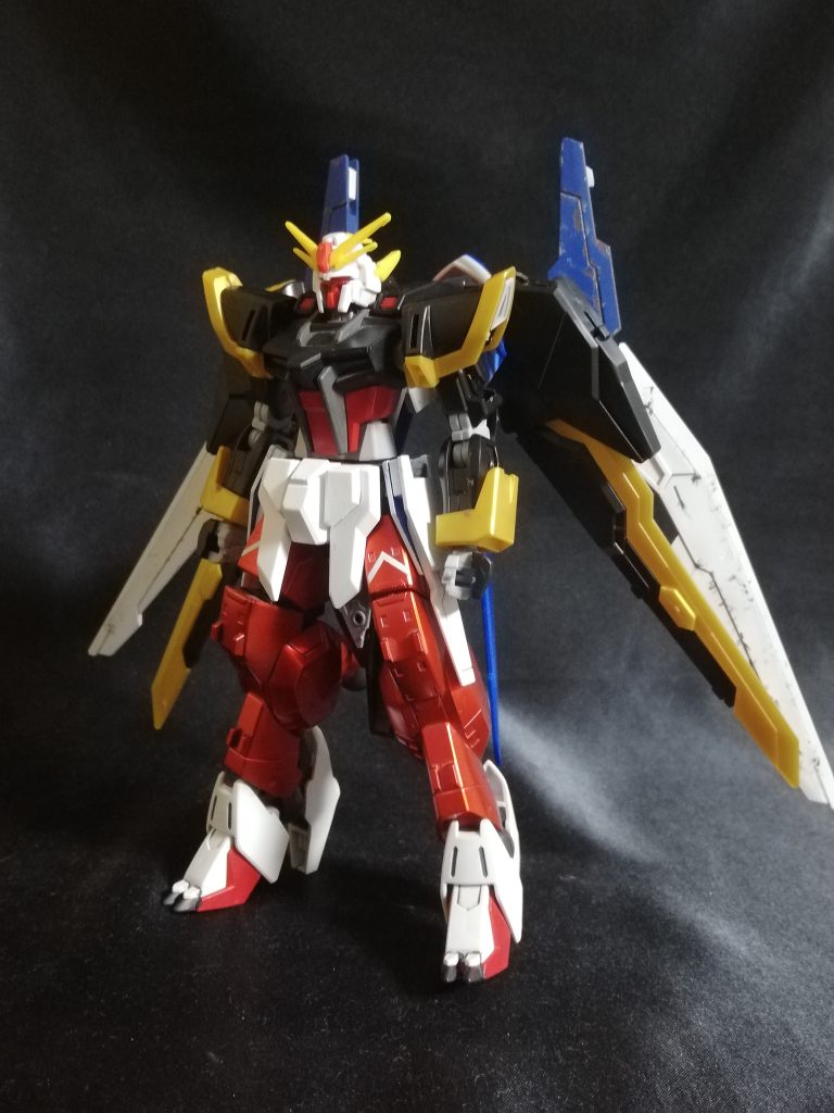 こちらが塗装前の画像。
使ったパーツは
ガンダムシャイニングブレイク
ガンダムシュバルツリッター
ストライクガンダム
ガンダムAGE2ノーマル
ガンダムアスタロトオリジン
ガンダムバルバトス第６形態
トランザムブースター
ライトニングバックウエポンシステムMK3
すべてHGです。