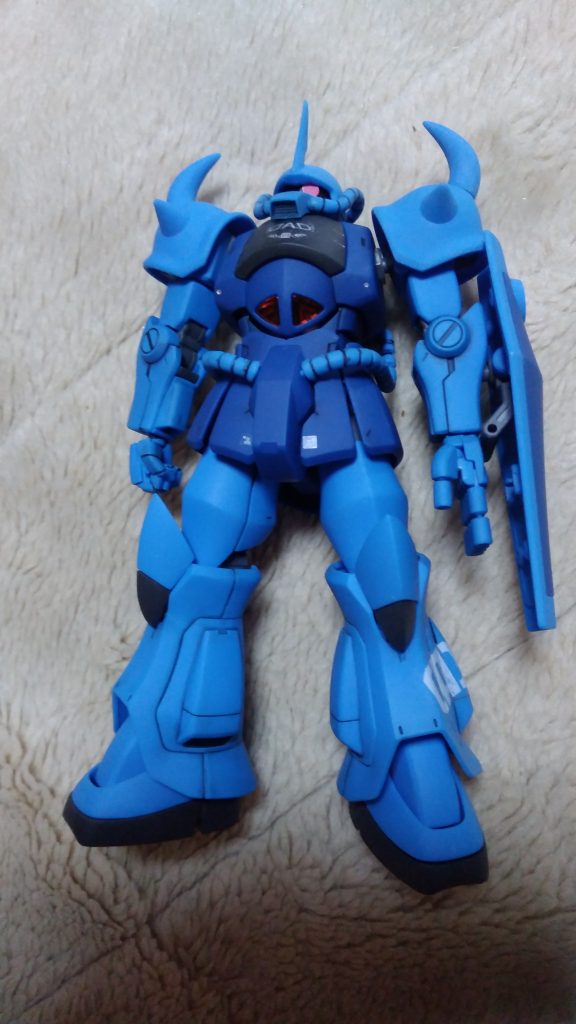 トップコートはキレイだったのですが、スミ入れ失敗し、汚くなってしまいました。