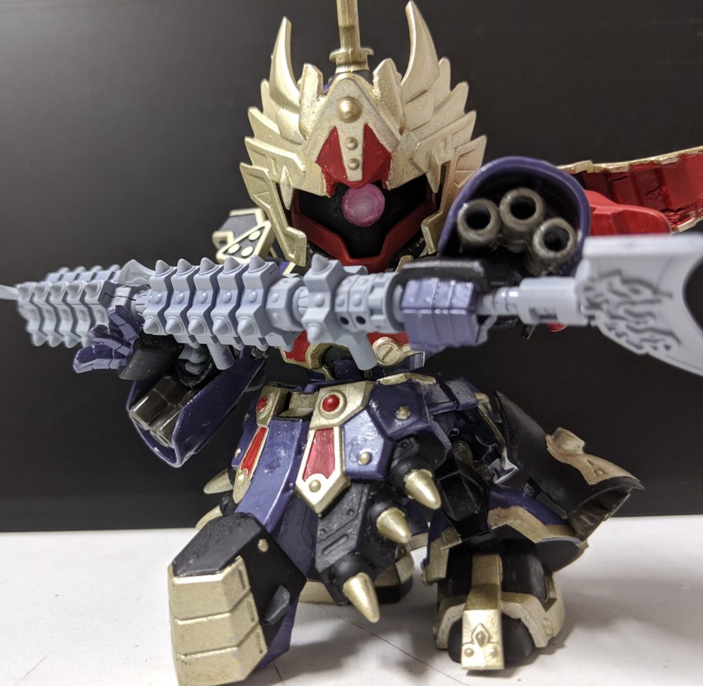 肩はアシンメトリー。左肩は太史慈の蟹モードのやつ