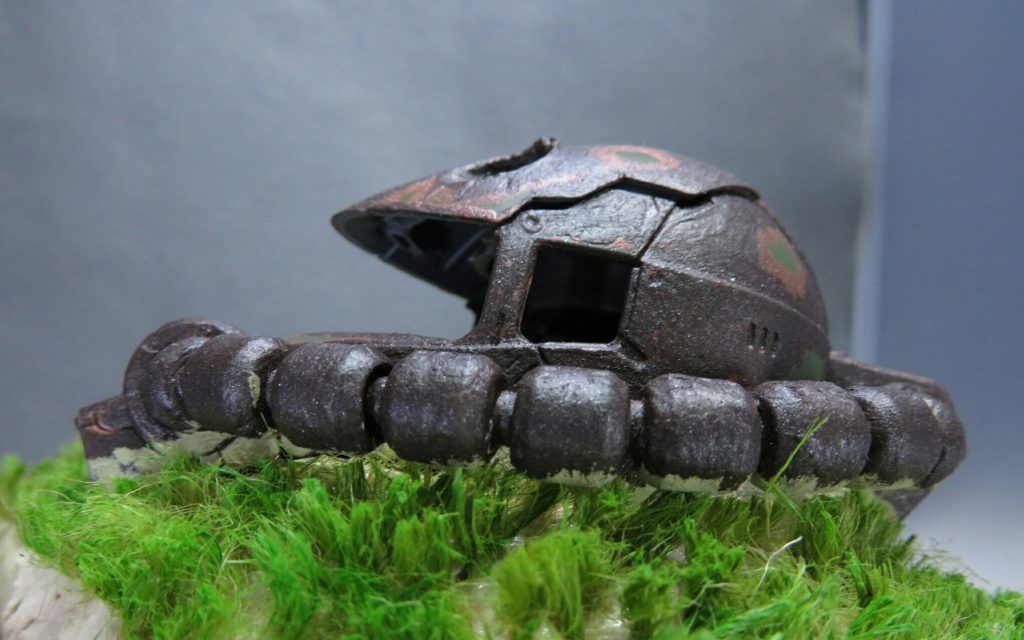 反対側は思いっきり、サビサビにしました。