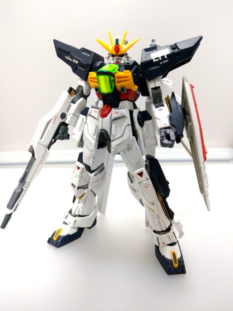 全身。筋彫りの追加とプラ板辺でのデディールアップ。このダブルエックスは出来が良い！