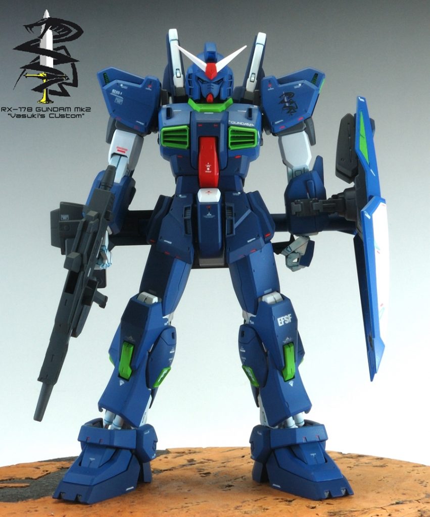 MG ガンダムMkⅡ Ver2.0 ヴァースキ大尉専用機　塗装済み完成品–2枚目/制作者：@sary19720910