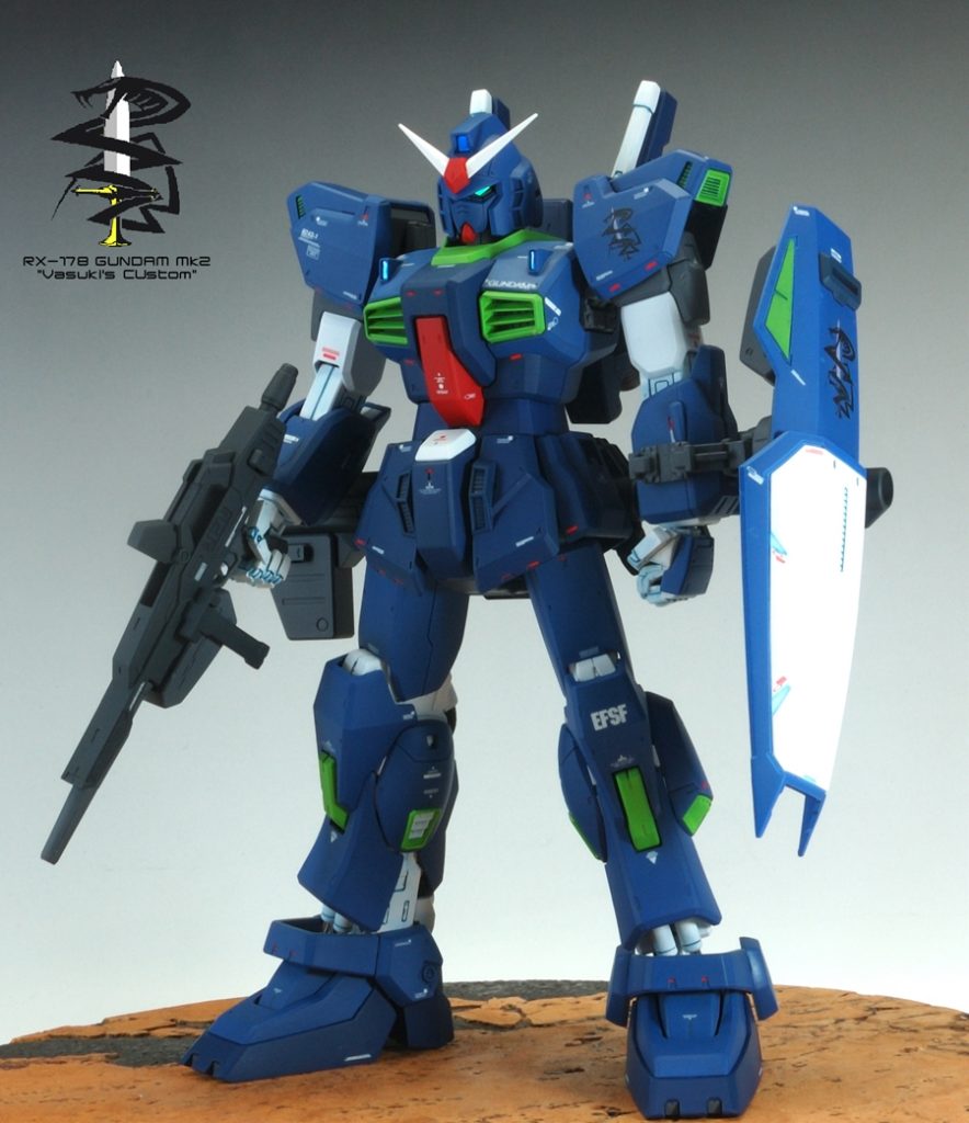 MG ガンダムMkⅡ Ver2.0 ヴァースキ大尉専用機　塗装済み完成品–3枚目/制作者：@sary19720910