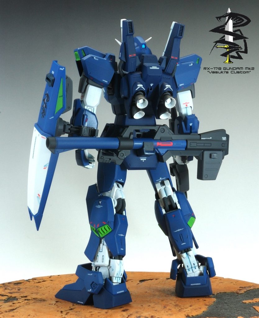 MG ガンダムMkⅡ Ver2.0 ヴァースキ大尉専用機　塗装済み完成品–4枚目/制作者：@sary19720910