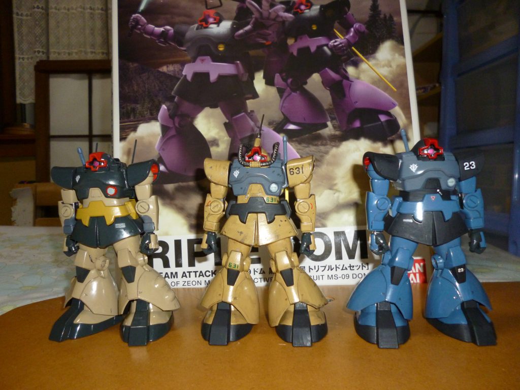 最後までご覧いただき、ありがとうございました。今回製作した３機ですが、製作工程など、まだまだお見せしたい画像や語りたいエピソードがたくさんあるので、今後時間を見ながら１機ずつ、個別に投稿していきたいと思います。そちらの方も是非ご覧になってください。ただ、ドワッジはちょっと追加武装を作りたいので、投稿が他より遅くなるかと思います。どうかご了承ください。最後になりますが、ご覧になっての感想などいただけますと幸いです。