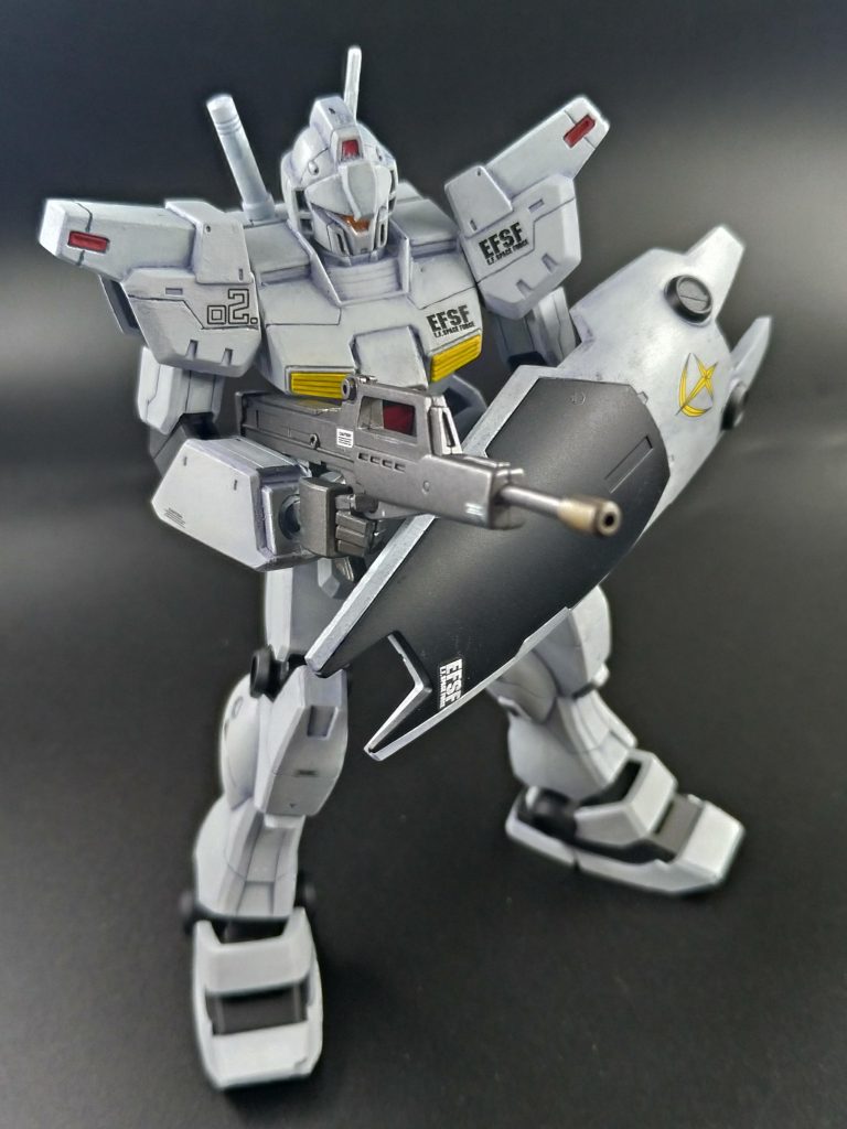 HGUCジムカスタム–4枚目/制作者：溝落ちナスビ