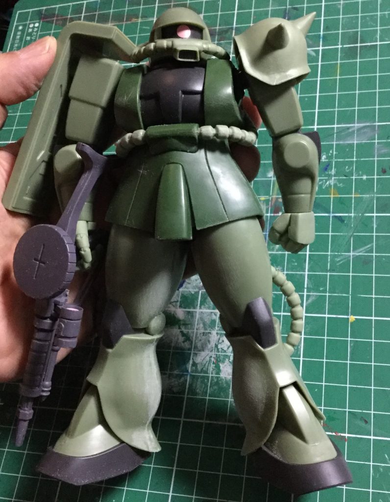 塗装前
ヤスリがけをしたところ