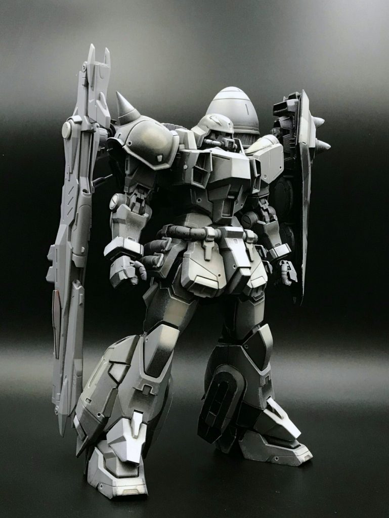 B&W下地塗装完了状態