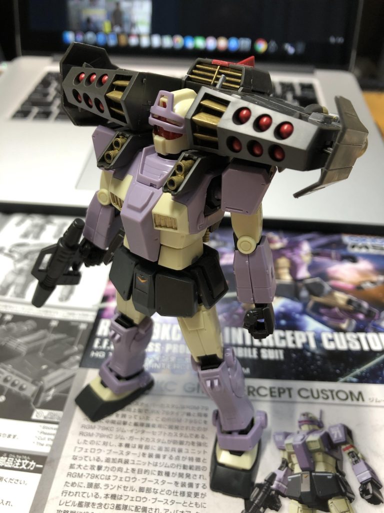 HG 1/144 ジム・インターセプトカスタム(フォロゥ・ブースター)–8枚目/制作者：いま