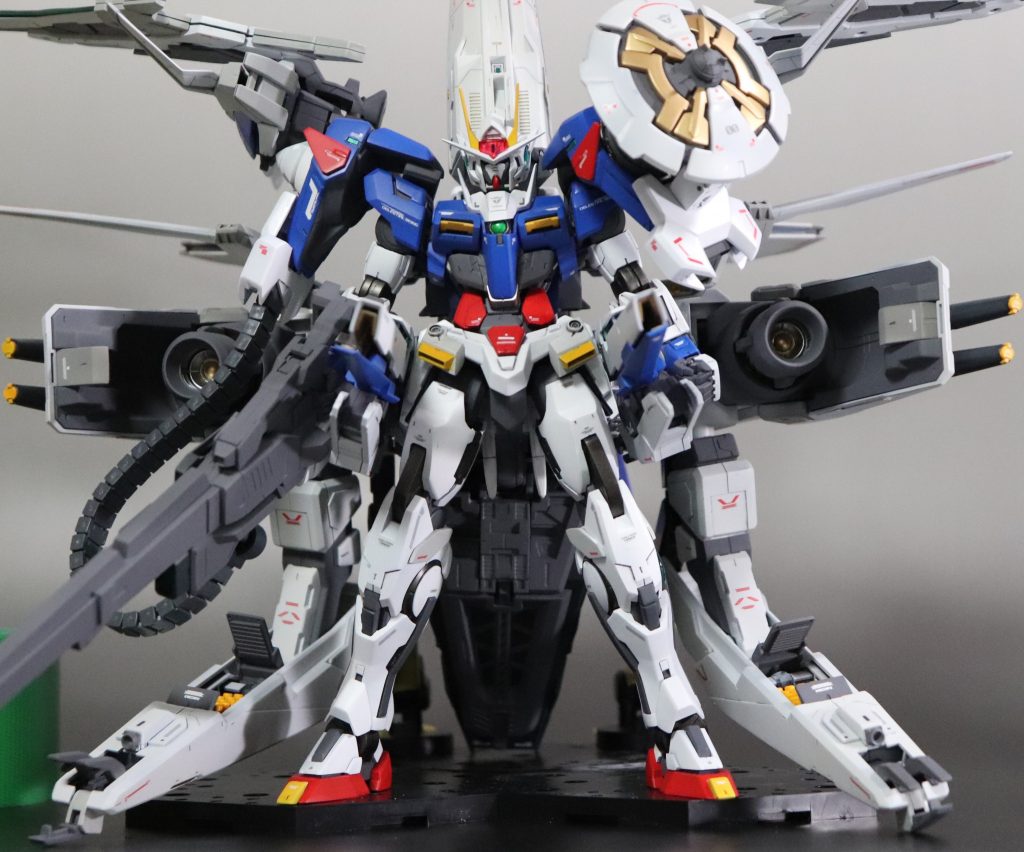 本作品はGNフルアーマーダブルオーザンライザーとしてGBWC2019に応募し、1次予選突破する事ができました。

詳しい改造内容やその他の完成写真はブログにアップしてますので良かったらご覧下さい。
よろしくお願いします(>ω<)