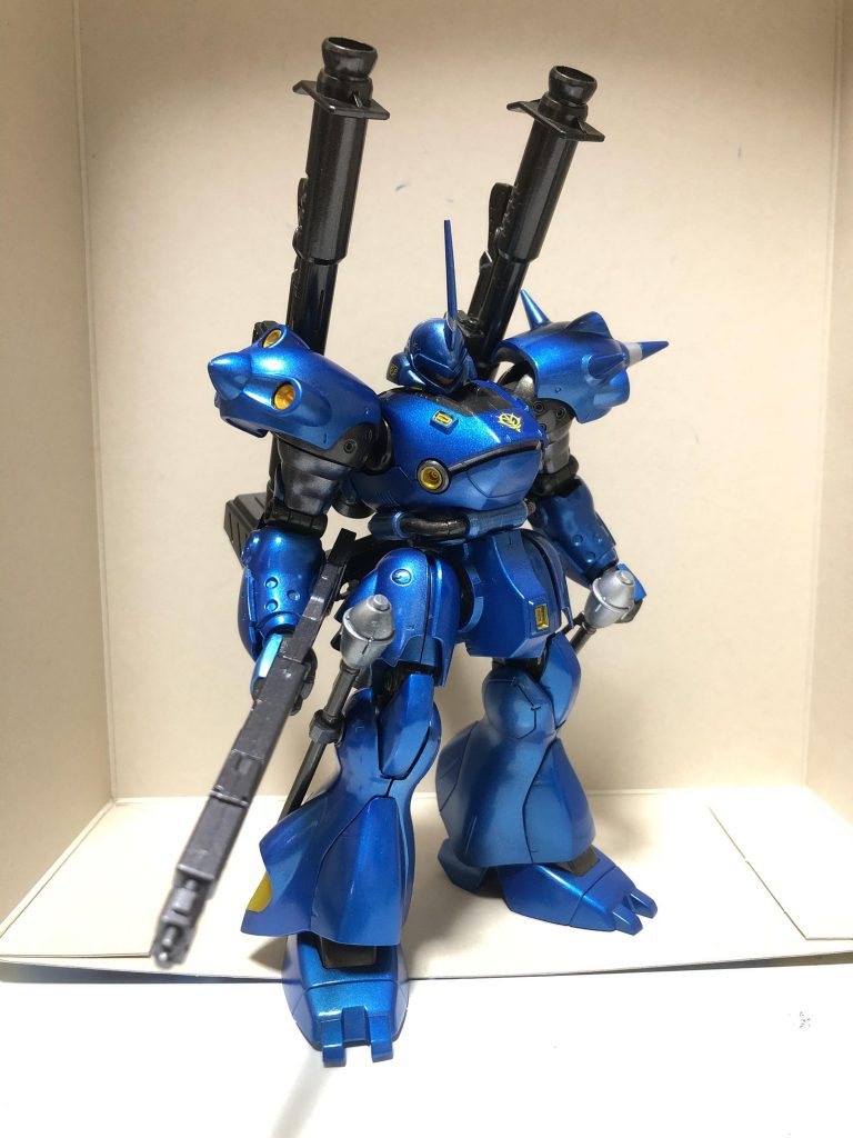 武器や関節は、ガンメタルと黒鉄色を使って色味を変えて見ましたが、全然分かんないですね。