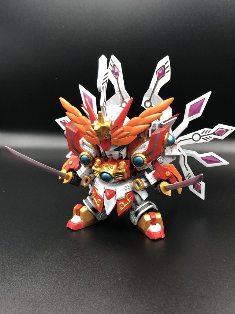 二刀の刀はちょっと妖刀って感じでクリアピンクでグラデーション入れてみました