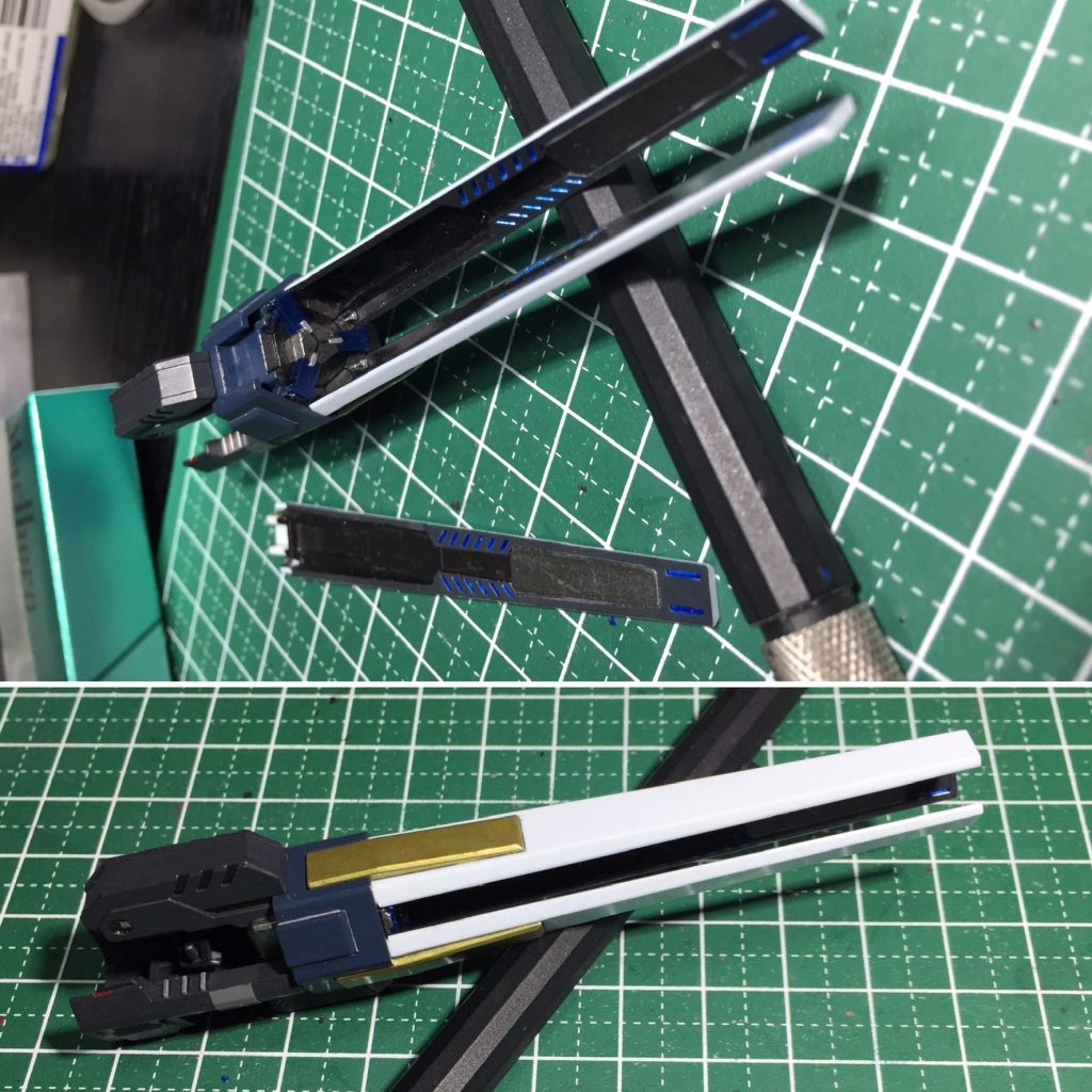 レールガンは中をメタリックブルーに少し塗り塗り^ ^