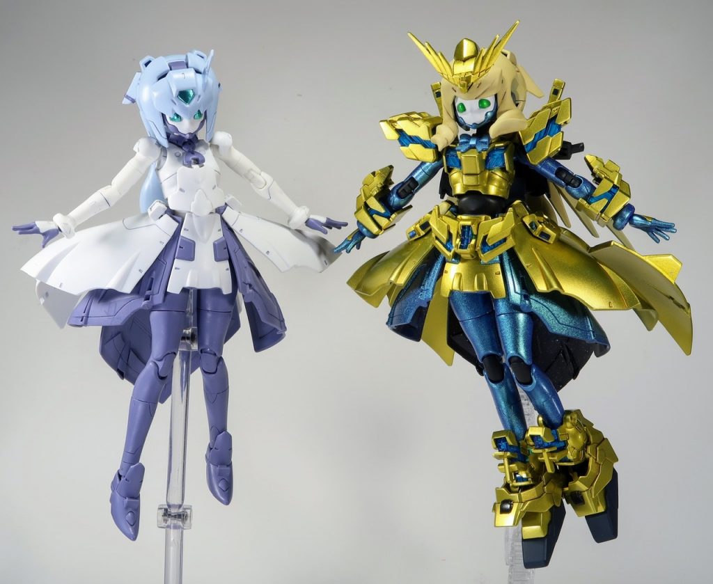 MSモードのサラちゃんと一緒に。サラちゃんのスカートは月光蝶なので、リタちゃんのスカートからはおそらくサイコフィールドが出るかと思います。