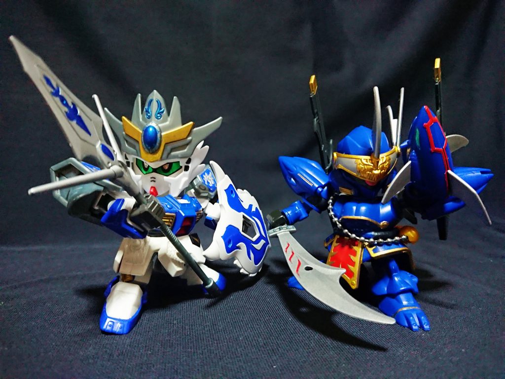 凌統と甘寧、2人揃えるとザクII改武将も作ってポケ戦を再現したくなります。