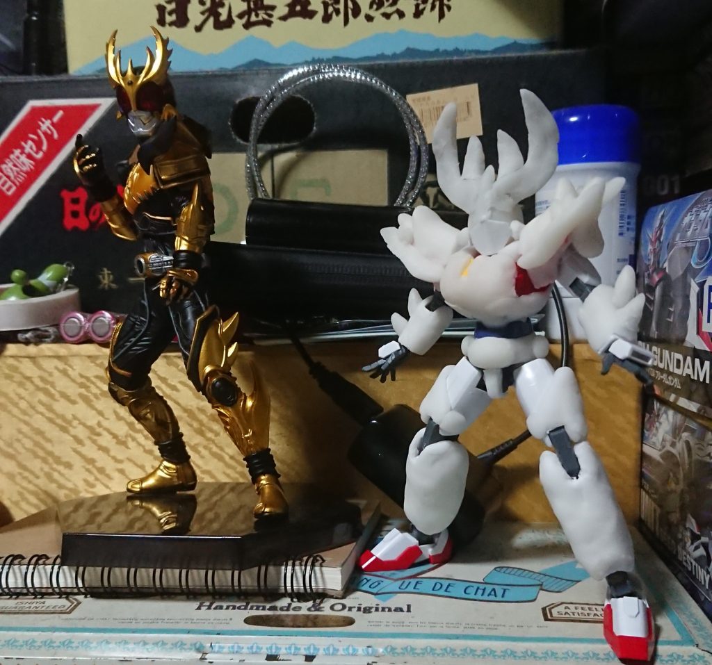 樹脂粘土で造形しました。