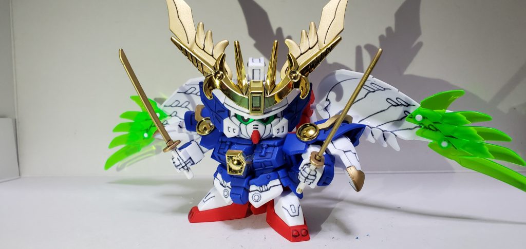 カスタム武者姿。素の状態でも色分けはほぼ完璧でした。