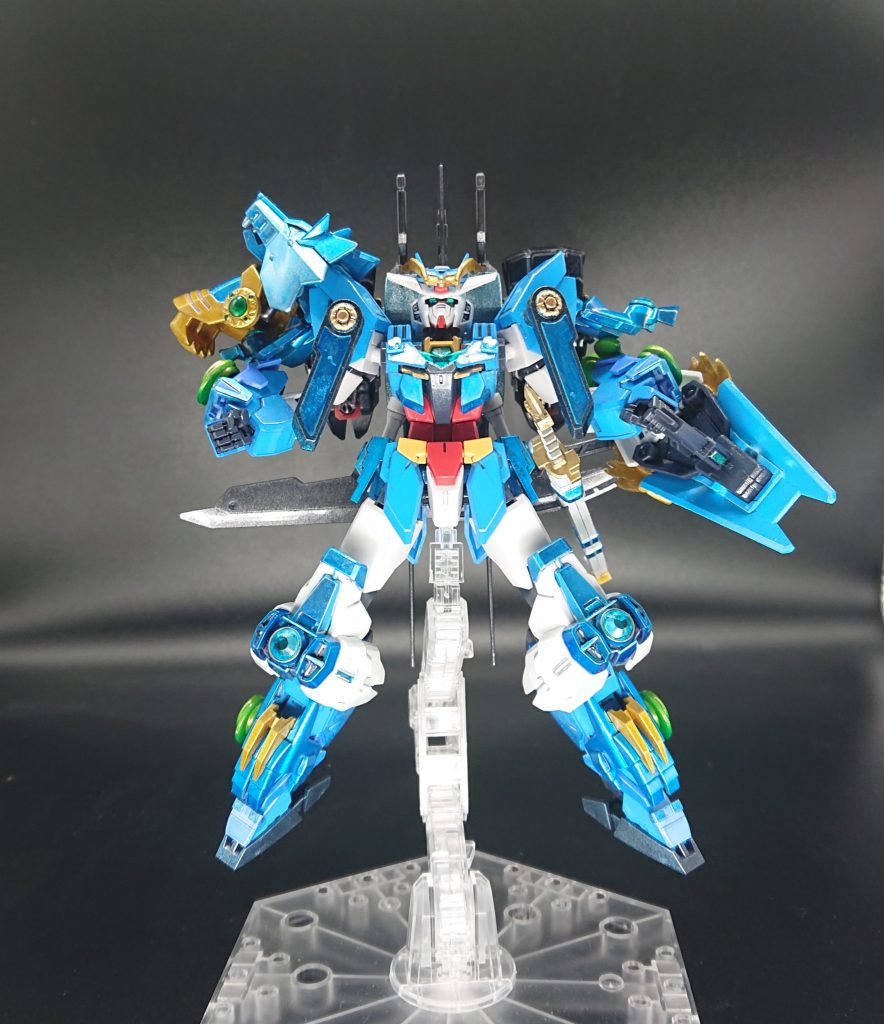 【神甲冑(シャクティ) 状態】
戦国アストレイをメインに武者っぽくアレンジしました。