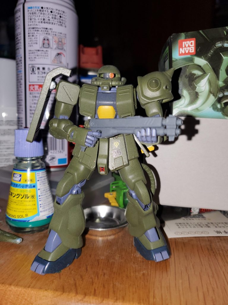 適当にショットしたやつです。ショットガンを装備するザク改