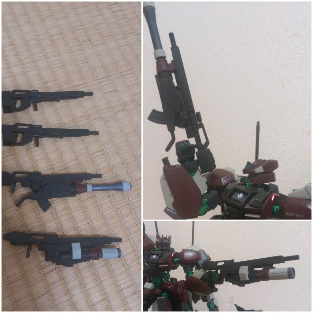 ライフルとカスタムライフル。ほんとはカスタムライフル２丁ずつ作りたかったけど、オプションセットが手に入りませんでした…