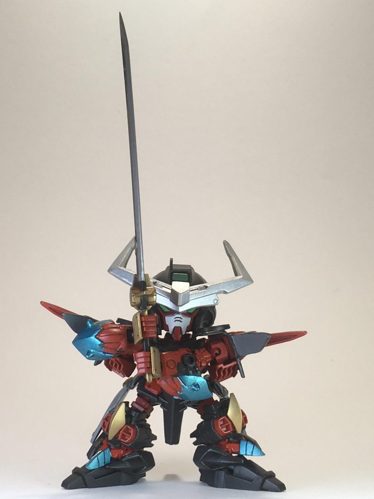 斬魔流「蜻蛉(とんぼ)」の構え
斬魔流はこの構えからの打ち下ろししか技がない
自らの全身全霊を唯の一撃に掛けることで
魔界武者を打倒する

以下、斬撃アクション